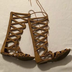 Brown Gladiator Sandals Size 9